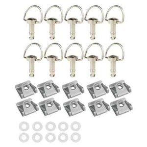 10Set Racing Fasteners Quick Release 1/4 Turn Fairing 17MM Ring Rivet Universal - Picture 1 of 2