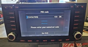 VOLKSWAGEN TOUAREG Radio Navigation Display Unit 7L6035177D OEM - Picture 1 of 9