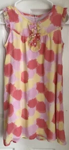 Cherokee Pink And Yellow Sleeveless Spring Easter Dress Girl’s Size M 7/8 - Picture 1 of 5