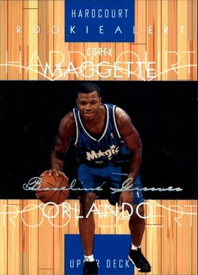 1999-00 Upper Deck Hardcourt Baseline Grooves Rainbow 68 Corey Maggette /500 BSK - Image 1 of 2