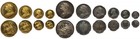 Victoria 1893 10-coin proof Set PF60-65 with case