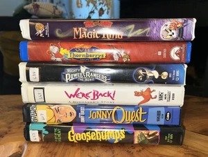 90s & Early 2000s VHS Tape Lot – Goosebumps VHS Cartoon Network OOP HTF Rare - Picture 1 of 21