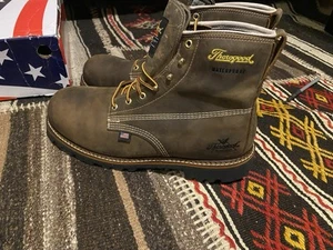 Thorogood 814-4514 Men's 6" Leather WP Round Toe Non Safety Boots Size 13 EE - Picture 1 of 9