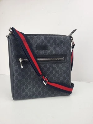 Gucci Messenger Bag Gray Canvas - Image 1 of 4