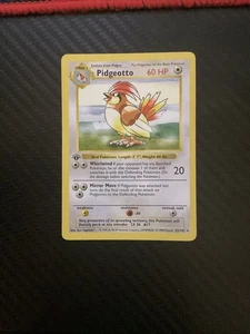 Pokémon Karte Pidgeotto 22/102 1. Edition Base Set Shadowless WOTC LP - Bild 1 von 2