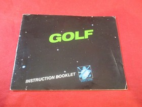 Golf (Black Box Version) Nintendo NES Instruction Manual Booklet ONLY #K