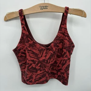 Lululemon Align Cropped Tank Top Size 6 Red Light Support Rare #4A - Picture 1 of 4