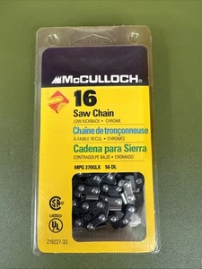 OEM McCulloch Chainsaw 16 Saw Chain Blade MPG 370GLX 56 DL - Picture 1 of 5