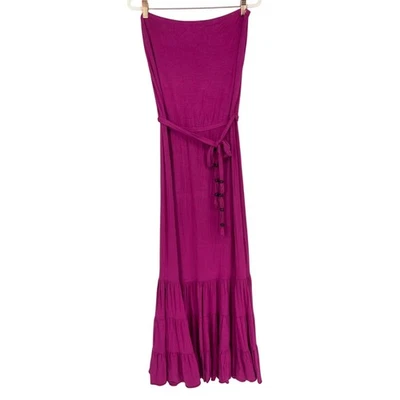 Diane von Furstenberg Maxi Dress Small Pink Tube Strapless Soleil Swim Cover-up - Image 1 of 4