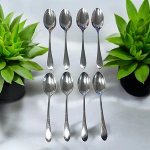 Gorham Meredith Set of 8 Dinner Spoons 18/8 Glossy Stainless Flatware 7 in - Picture 1 of 7