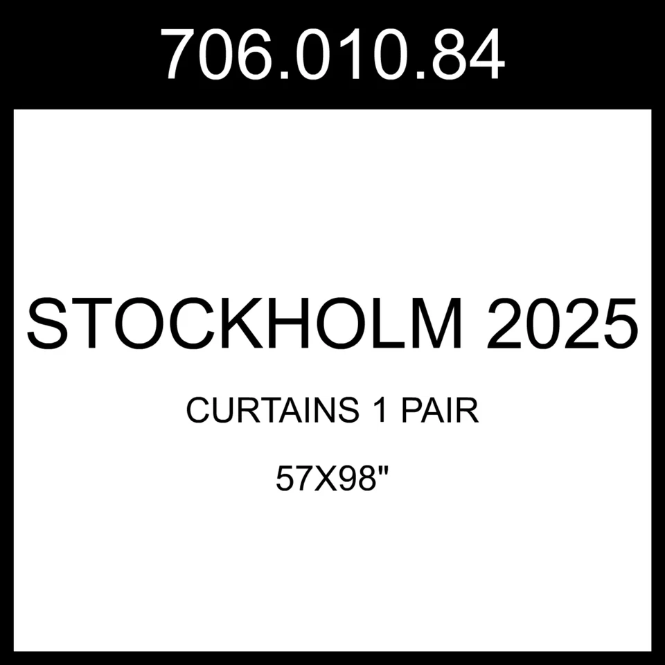 IKEA STOCKHOLM 2025 Curtains 1 Pair  706.010.84 - Image 1 of 1
