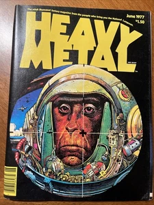 HEAVY METAL Magazine Vintage 1977, Ind 36587 Original Owner - Picture 1 of 9