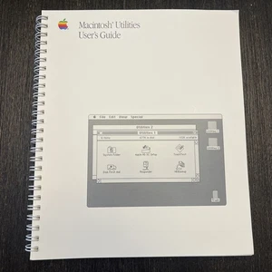 Apple Computer Macintosh Utilidades Guía del usuario Manual 030-3418-A De colección 1988 - Imagen 1 de 8