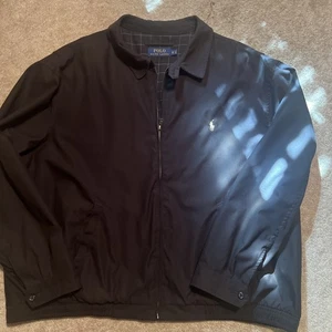 Vintage Polo Ralph Lauren Bi- Swing Jacket Men’s 3XL Lined Preppy Black - Picture 1 of 6