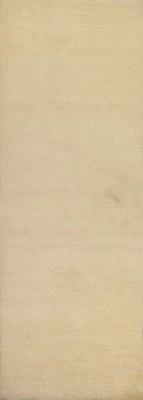 Solid Design Runner Rug 3x9 Handmade Wool Modern Style for Hallway - Image 1 of 4