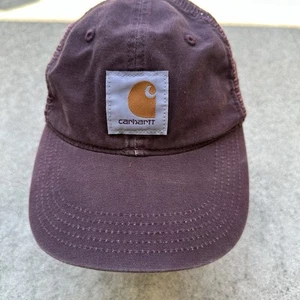 Carhartt Canvas Mesh SnapBack Trucker Mütze bestickt burgund blauer Kragen - Bild 1 von 8