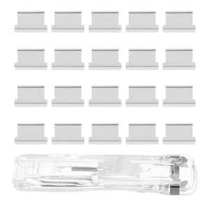 1 Set Paper Clip Dispenser Push Stapler For Binding Books Handheld Push Stapler - Picture 1 of 12