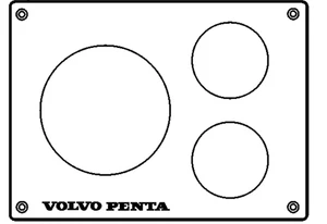Volvo Penta Instrument Panel D3,4,6,9,11,12 - 3808659 - Picture 1 of 2