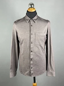 LULULEMON braunes Langarmhemd mit Reißverschluss und Tasche Knopfleiste meliert Größe ca. M - Bild 1 von 15