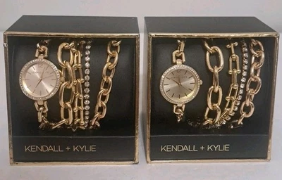 Juego de reloj y pulsera para mujer Kendall + Kylie, juego de dos, los relojes necesitan batería Foto 1 de 4