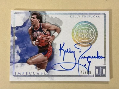 2018-19 Impeccable Kelly Tripucka Pistons Autograph Holo Auto /99 Pistons - Image 1 of 2