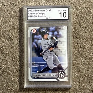 2022 Bowman Draft Anthony Volpe #BD-68 Pro Gem Mint 10 - Bild 1 von 2