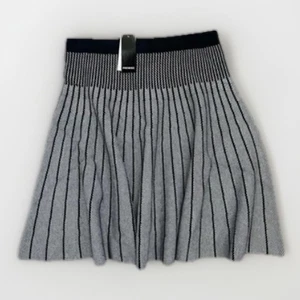 PREMISE Pullon Rock Damen Größe S schwarz weiß gestreift A-Linie Strick modern schick - Bild 1 von 6