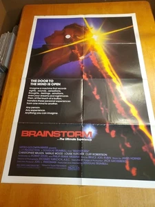 Brainstorm Movie Poster 27x41 Folded Theater One Sheet Christopher Walken 1983 - Picture 1 of 14