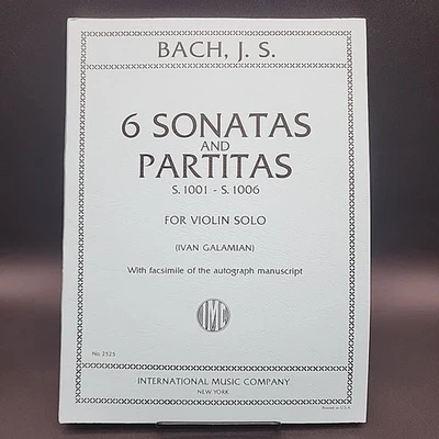 Bach Violin Sheet Music Songbook Sonatas And Partitas Violin Solo #2525 - Image 1 of 4