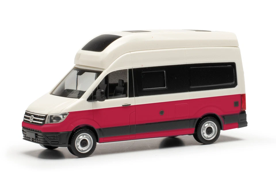 herpa 096294-003 VW Crafter Grand California - candywhite-kirschrot 1:87 NEU ... - Bild 1 von 1