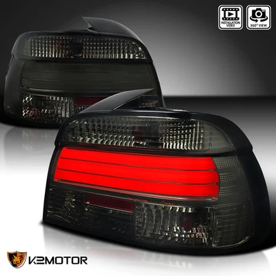 Smoke Fits 2001-2003 BMW E39 5-Series M5 525i 530i 540i LED Tail Lights Lamp - Изображение 1 из 4