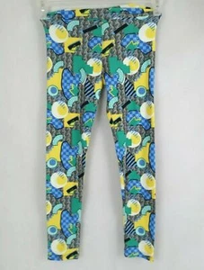 LuLaRoe Tween Leggings With Abstract Geometric Multi-Color Design - Picture 1 of 6