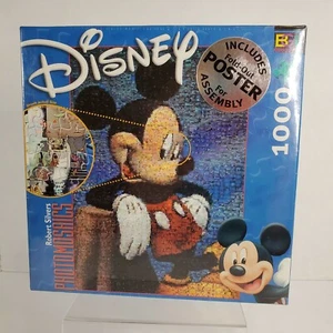 Disney Photomosiacs 1000 Pc Jigsaw Puzzle Poster Mickey Mouse 27x20 New - Picture 1 of 8