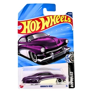 2025 Hot Wheels Pearl Purple Hirohata Merc Rod Squad 4/10 Long Card + Case - Picture 1 of 7