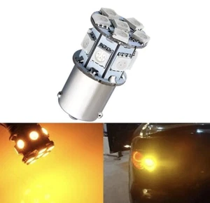 1156 BAU15S 382 P21W Bulb 13 SMD LED Tail Turn Signal Reverse Back Light AMBER - Picture 1 of 1