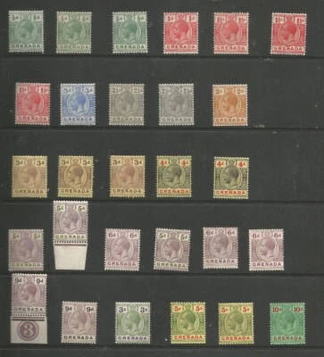 GRENADA bet SG112-34   1921-31  inc shades ,papers ect  VERY fine mint - Image 1 of 2
