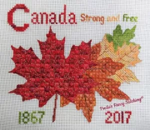 Canada Strong And Free~Freda's Fancy Stitching - Picture 1 of 1