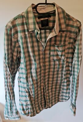 Calvin Klein Herren Langarm Hemd Größe L Sl...