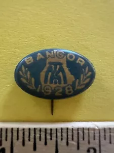 1928 Vintage Women’s  Rights Pin Bangor Maine Metal EXCELLENT - Picture 1 of 3