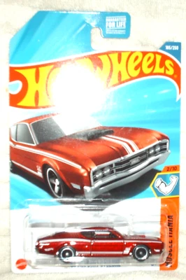 Hot Wheels 2025 Muscle Mania '69 Mercury Cyclone red,ex. card,i combine shipping - Image 1 of 2