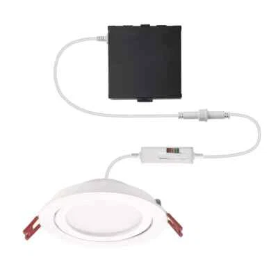 Commercial Electric 4 in. Selectable Color Canless Recessed Integrated LED Kit - Image 1 of 4