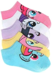 5 Pack My Little Pony Faces No Show Socks,Toddler Girls Shoe Size 4-7.5 NEW - Picture 1 of 1