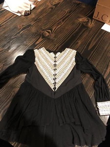 ixiah false impressions jacket black BRAND NEW With Tags Embroidered Gold Size 4 - Picture 1 of 12