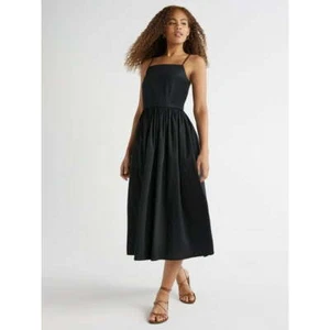 Free Assembly Damen-Midikleid Größe XXL schwarz ärmellos quadratischer Ausschnitt --T9-- - Bild 1 von 4