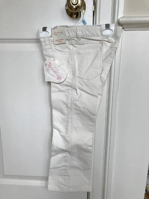 NWT Girls Hartstrings Velvet Pants, Winter White, Size 5 - Image 1 of 4