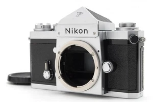 Apollo 742xxxx [FAST NEUWERTIG] Nikon F Augenhöhe silberne analoge Spiegelreflexkamera 35 mm JAPAN - Bild 1 von 11