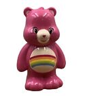 Care Bears Pink Cheer Bear 8" Ceramic Piggy Bank in Very Good Condition