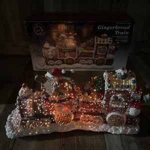 Puleo 20" Farbe Glasfaser Lebkuchen Weihnachtszug ändert sich nicht die Farbe - Bild 1 von 12