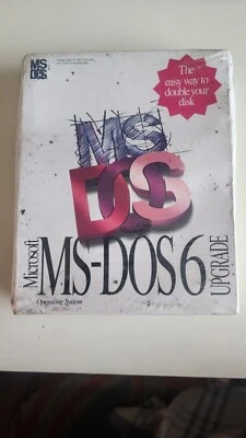 Microsoft MS-DOS 6.0 upgrade Operating System 3.5" disk Vintage Sealed - NEW  - Image 1 of 4