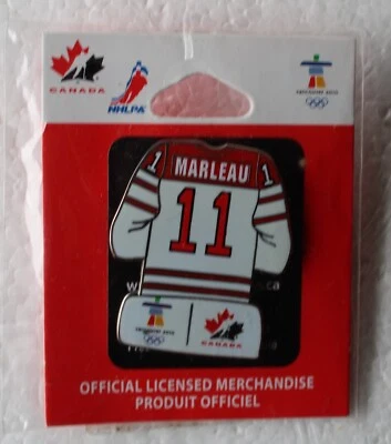 Marleau 11 Canada hockey Jersey 2010 Vancouver Olympic button PIN NEW - Image 1 of 2